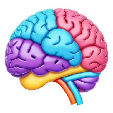 emoji brain color of google sticker
