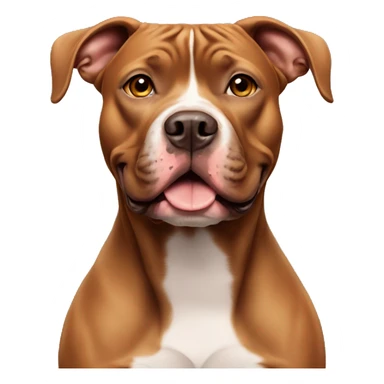 Brown pitbull sticker