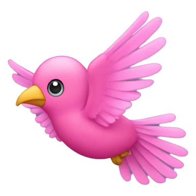 pink colobri flying bird sticker