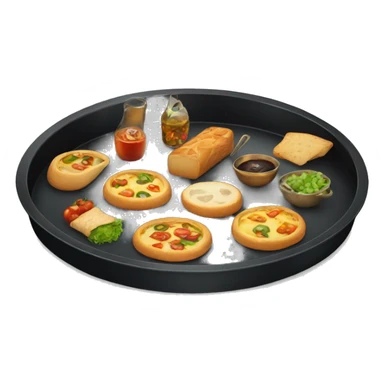 black Catering tray sticker