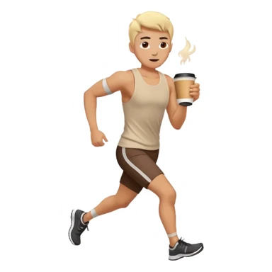 Morning Coffee Runner sticker