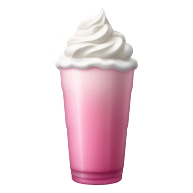 Pink drink with whipped cream sticker