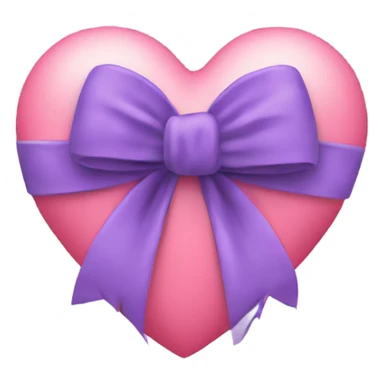 heart with bow wrapped on it sticker