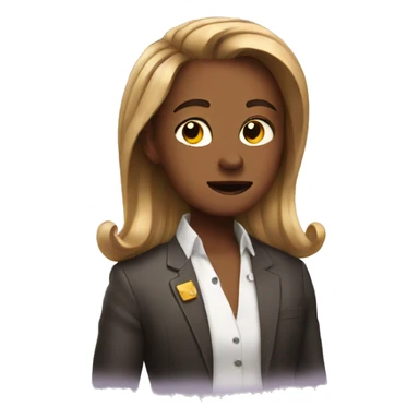 Sassy side emoji sticker