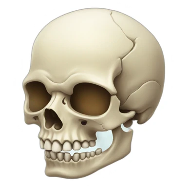 skull jaw sticker