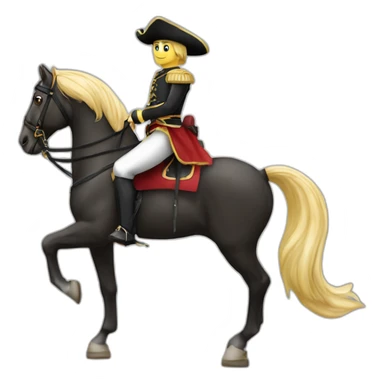 Cavaliere sur cheval sticker
