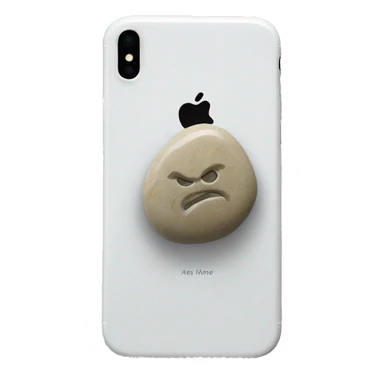 natural stone phone grip sticker