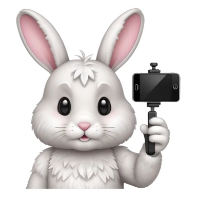 bunny selfie sticker