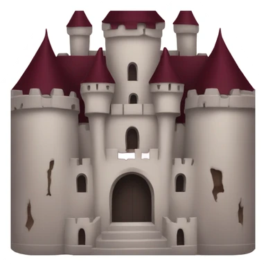 burgundy red vampire castle sticker