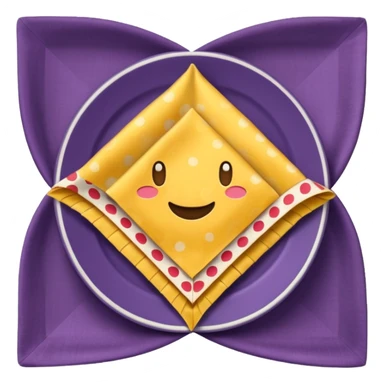 flapped patterned napkin sticker