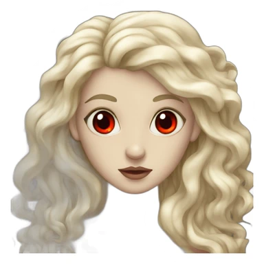 Siren (greek mythology) with red eyes sticker