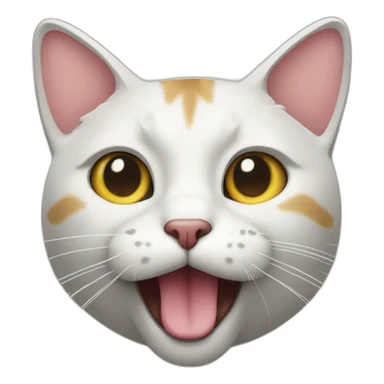 Cat with dollar tongue sticker