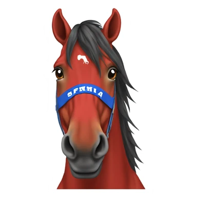smu mustang red sticker