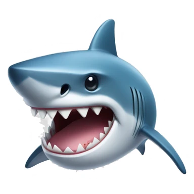 Shark with hat and Earrings sticker