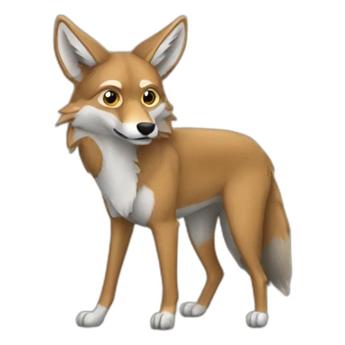 Coyote estud sticker