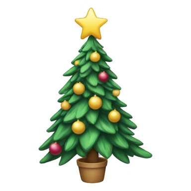 Christmas tree lila sticker