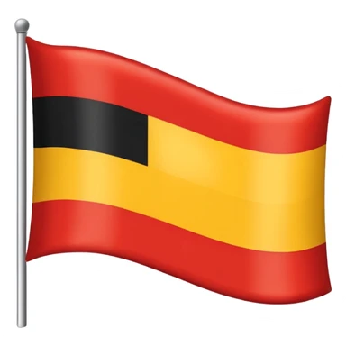 Bandera con colores, rojo, amarillo y negro, paresida a la de alemania sticker