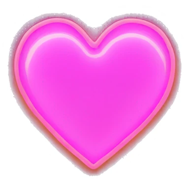 heart glowing neon  sticker
