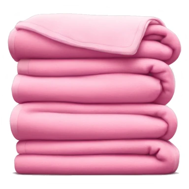 Pink blankets stacked on top of each other  sticker