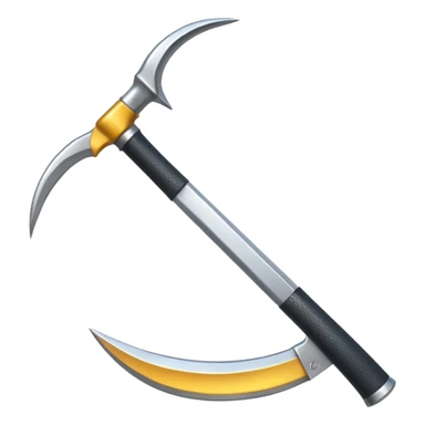 The sickle for mowing grass sticker