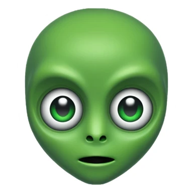 pixelated alien sticker