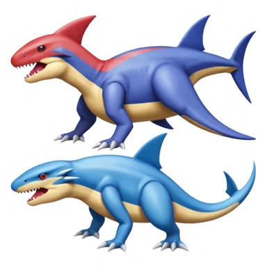 Genesect-Garchomp-Koraidon-Salamence-Latios-Sharpedo-fusion sticker