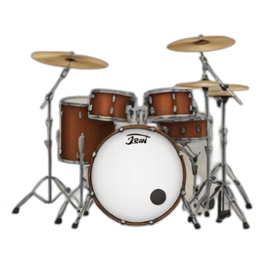 front facing bass drum sticker