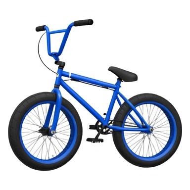 Royal blue colony bmx with camo black and white  tyres sticker