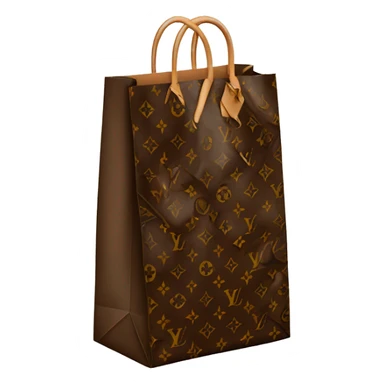 Louis Vuitton paper shopping bag  sticker