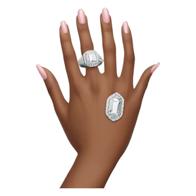 Expensive ring on woman’s hand sticker