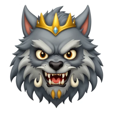 king of werewolf sticker