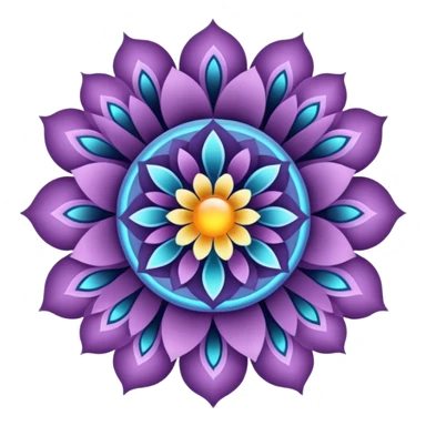 Interdimensional bloom: portals opening within floral fractals and energy fields sticker