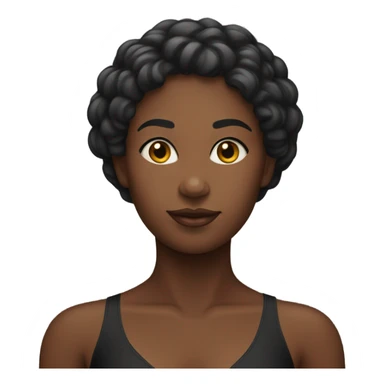 Corps femme noir maillot de bain  sticker