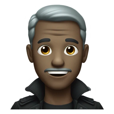 A creepy guy with a breath mint sticker