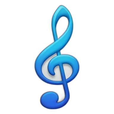 treble clef sticker