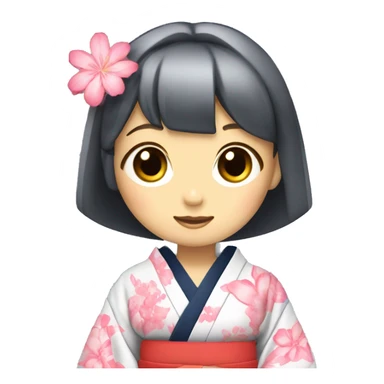 Yukata girl sticker