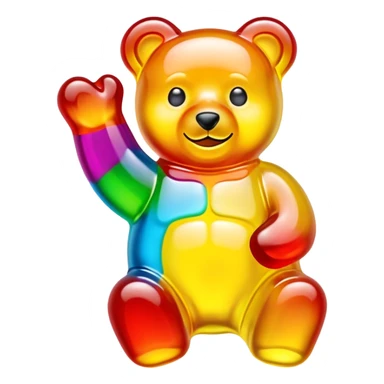 Haribo gummy bear candy sticker