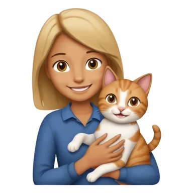 A person keeping a pet sticker