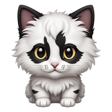 kitty and 🤘🏾 sticker