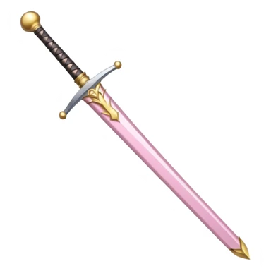 light pink sword sticker