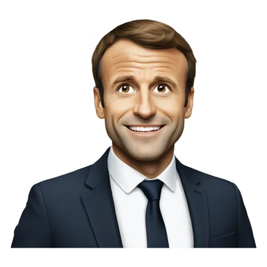 Emmanuel Macron chauve sticker