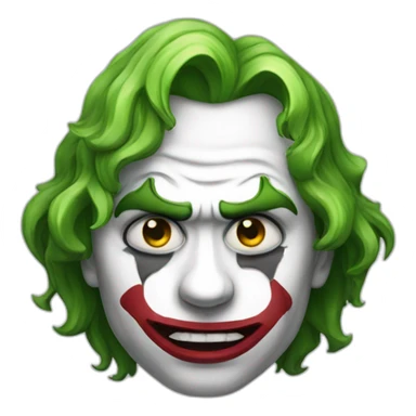 sad joker face sticker