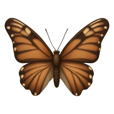 a brown butterfly sticker
