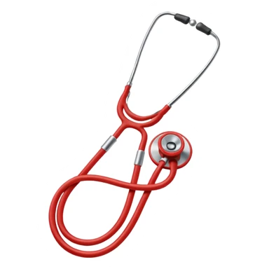 1 red phonendoscope sticker