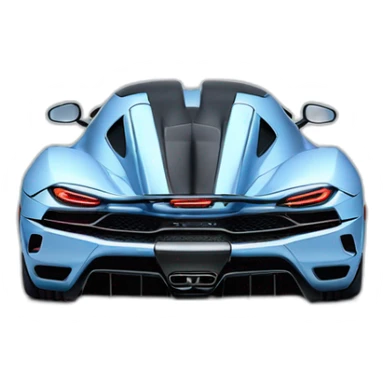 Koenigsegg regera from the back sticker