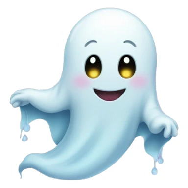A cute ghost saying good night sticker
