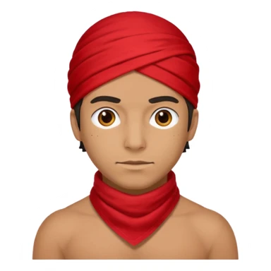 ricardo milos with red bandana sticker