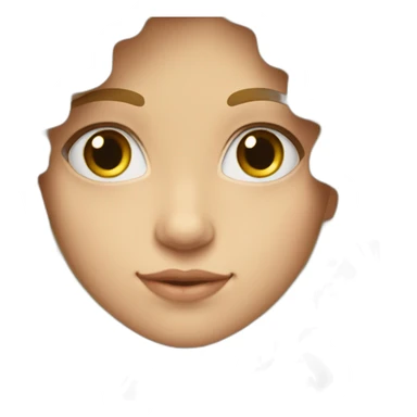 Joven rubia pelo rizado ojos claros y blanca sticker