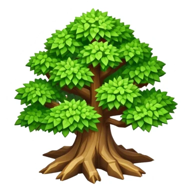 StarCraft-inspired, isometric rugged small tree sticker