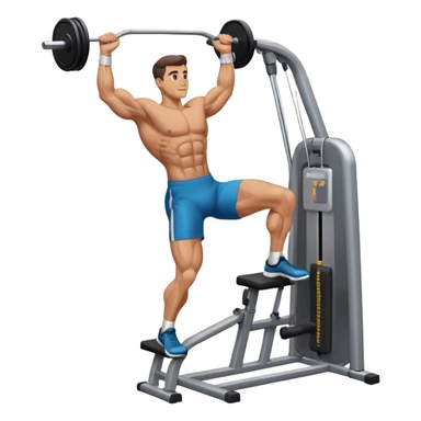 male leg-side-raise-cable-machine exercise sticker
